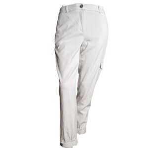 RW&CO Cargo Jogger Pants Beige Utility Gorpcore Streetwear Elevated basics Sz 6